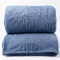 Manta Solteirão Casal 240 Gramas 1,80m x 2,40m Jacquard C/ Sherpa Velvet Borboletas - Azul