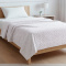 Manta Solteiro 2,20m x 1,60m Plush Texturada em Alto Relevo - Poa Branco