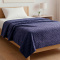 Manta Solteiro 2,20m x 1,60m Plush Texturada em Alto Relevo - Poa Violeta