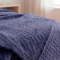Manta Solteiro 2,20m x 1,60m Plush Texturada em Alto Relevo - Poa Violeta