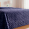 Manta Solteiro 2,20m x 1,60m Plush Texturada em Alto Relevo - Poa Violeta