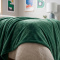 Manta Solteiro 2,20m x 1,60m Plush Texturada em Alto Relevo - Verde Bandeira