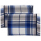 Par de Fronhas Percal 300 Fios Confort Print Estampada - Xadrez Jeans