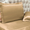 Par Fronhas de Seda Com Borda Anti Friss Charmousse - Dourado