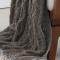 Peseira Chenille em Tricot - Caqui