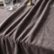 Toalha de Mesa Acetinada Toque Macio em Veludo P/ 6 Cadeiras - Castor