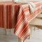 Toalha de Mesa em Jacquard Estampado Aveludado Toque Macio P/ 4 Cadeiras - Telha