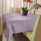 Toalha de Mesa em Jacquard Liso Acetinado Toque Macio Diamante P/ 4 Cadeiras - Lilas