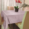 Toalha de Mesa em Jacquard Liso Acetinado Toque Macio Diamante P/ 4 Cadeiras - Malva