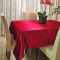 Toalha de Mesa em Veludo Brilhante Toque Macio P/ 6 Cadeiras - Vermelho