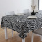 Toalha de Mesa Granite Aveludada P/ 4 Cadeiras - Preto Abstrato