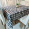 Toalha de Mesa Granite Decorativa P/ 4 Cadeiras - Xadrez Preto