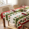 Toalha de Mesa Granite em Oxford Coleção Natal P/ 4 Cadeiras - Presente de Natal
