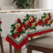 Toalha de Mesa Granite em Oxford Coleção Natal P/ 4 Cadeiras - Velas