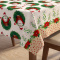 Toalha de Mesa Granite em Oxford Coleção Natal P/ 6 Cadeiras - Papai Noel