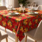 Toalha de Mesa Granite em Oxford Coleção Natal P/ 8 Cadeiras - Estrela Natalina