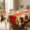 Toalha de Mesa Granite em Oxford Coleção Natal P/ 8 Cadeiras - Sino