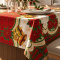 Toalha de Mesa Granite em Oxford Coleção Natal P/ 8 Cadeiras - Sino