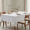 Toalha de Mesa Granite Texturada em Oxford P/ 4 Cadeiras - Branco