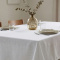 Toalha de Mesa Granite Texturada em Oxford P/ 4 Cadeiras - Branco