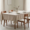 Toalha de Mesa Granite Texturada em Oxford P/ 8 Cadeiras - Bege