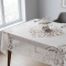 Toalha de Mesa P/ 4 Cadeiras em Renda Fibra de Coco Gênova - Branco