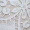 Toalha de Mesa P/ 4 Cadeiras em Renda Fibra de Coco Gênova - Branco