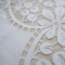 Toalha de Mesa P/ 4 Cadeiras em Renda Fibra de Coco Gênova - Branco