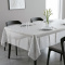 Toalha de Mesa Renda Cord 6 Cadeiras - Branco