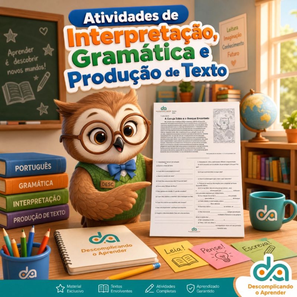 Atividades de Interpretação, Gramática e Produção de Texto ...