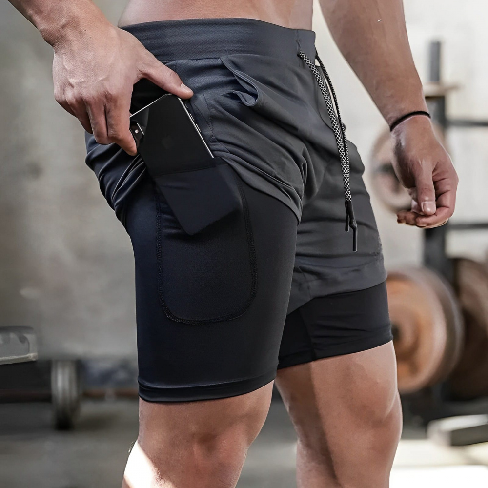 Shorts Dry-Fit™ de Compressão - Compre 1 Leve 2 (Cor Aleatória) +