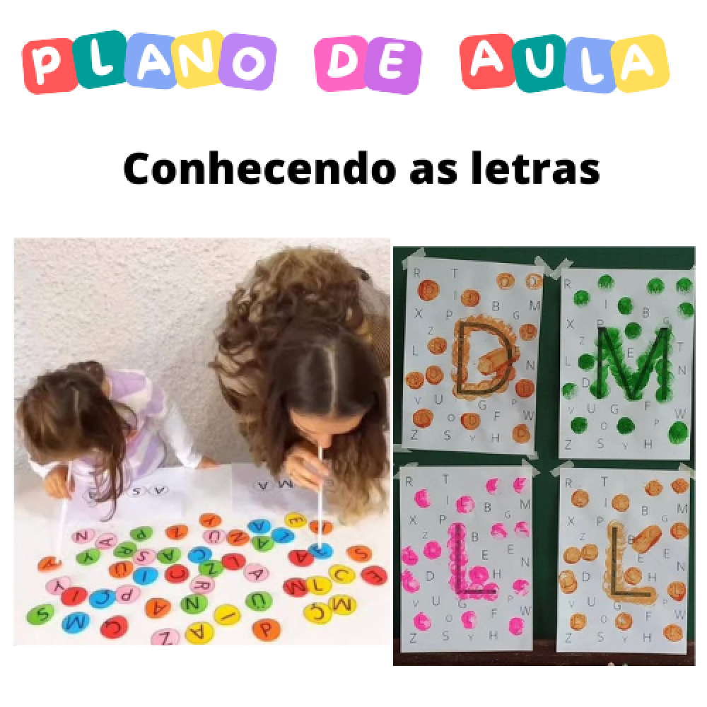 Plano de Aula: Conhecendo as Letras - Doce Alfabeto