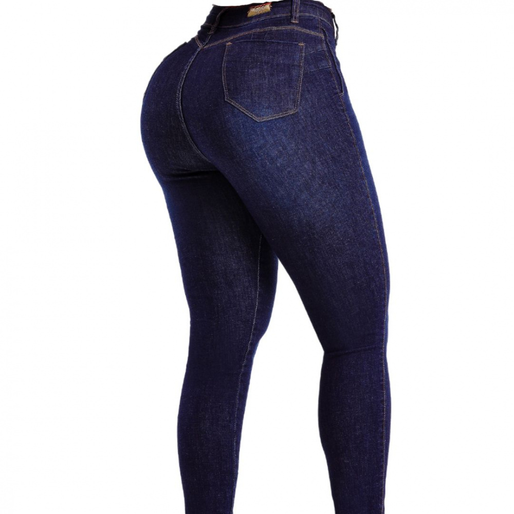 Calça Jeans Reta Ultra Modeladora Escura - VC001374 - DoceBe