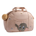 Conjunto de Bolsa Maternidade G e P com Trocador- Coleção Animais Elefantinha Rosê