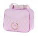 Conjunto de Bolsa Maternidade G P - Coleção Glamour Rosa - Com Trocador