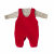 Kit Saída Maternidade - oncinha com vermelho -  Saco de Dormir e  Jardineira