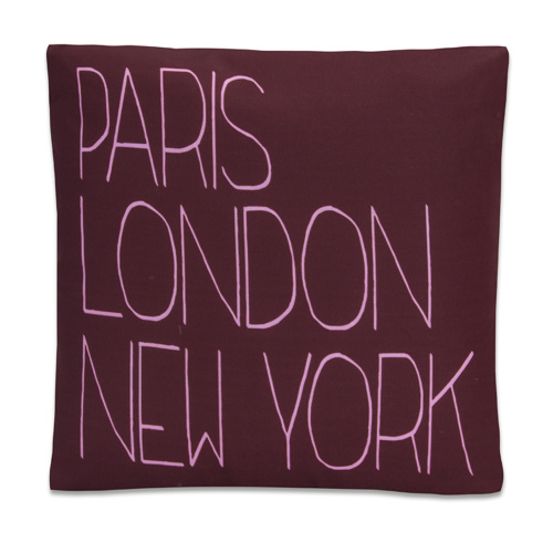 Capa de Almofada Trend - Paris London New York