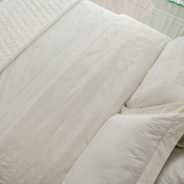 Capa de edredom (Duvet) Casal Percalle Estampado Percal 200 fios 100% Algodão - All white