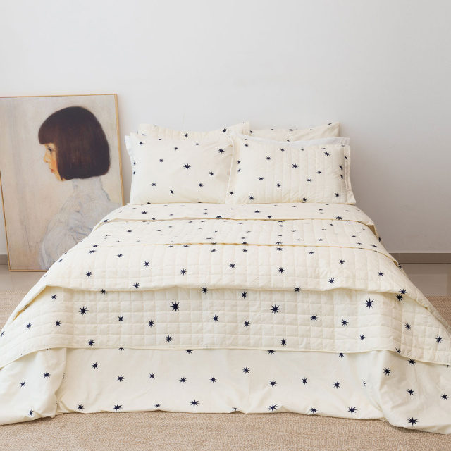 Capa de Edredom (Duvet) Dupla Face 200 Fios Casal Padrão Jazz Estampado Constelação - Marina