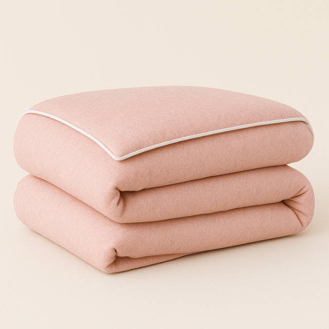 Capa de Edredom (Duvet) Dupla Face com vivo Percal 200 Fios 100% Algodão Liso Casal Colorlife 2,50 x 2,20 Rosê - Marina