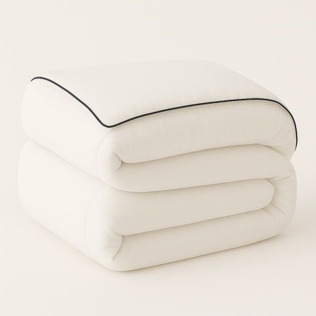 Capa de Edredom (Duvet) Dupla Face com vivo Percal 200 Fios 100% Algodão Liso King Colorlife Branco - Marina