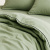Capa de Edredom (Duvet) Dupla Face com vivo Percal 200 Fios 100% Algodão Liso Queen Colorlife Verde - Marina