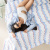 Capa de edredom (Duvet) King Percalle Estampado Percal 200 fios 100% Algodão - Wave Blue