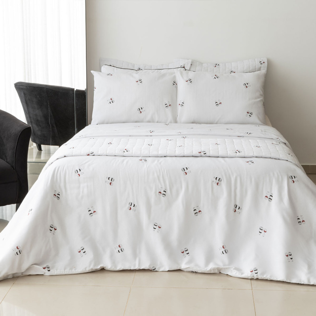 Capa de Edredom (Duvet) Percal 150 Fios Algodão Dupla Face King Coleção Essencialle Café ou Vinho? - Marina