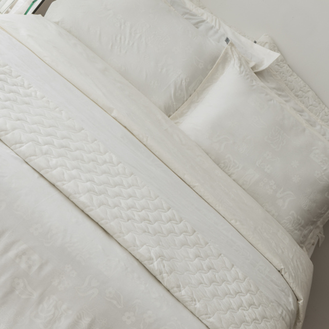 Capa de edredom (Duvet) Queen Percalle Estampado Percal 200 fios 100% Algodão - All white