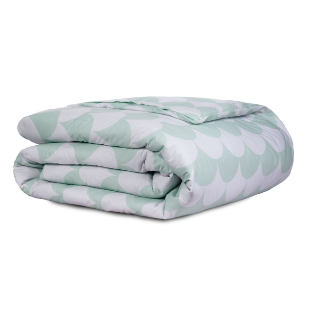 Capa de edredom (Duvet) Queen Percalle Estampado Percal 200 fios 100% Algodão - Scale Menta