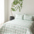 Capa de edredom (Duvet) Queen Percalle Estampado Percal 200 fios 100% Algodão - Scale Menta