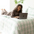 Capa de edredom (Duvet) Queen Percalle Estampado Percal 200 fios 100% Algodão - Scale Menta