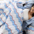 Capa de edredom (Duvet) Queen Percalle Estampado Percal 200 fios 100% Algodão - Wave Blue
