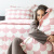 Capa de edredom (Duvet) Solteiro Percalle Estampado Percal 200 fios 100% Algodão - Scale Rose